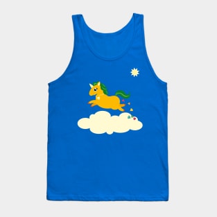 The Golden Unicorn of Glitter Poo Tank Top